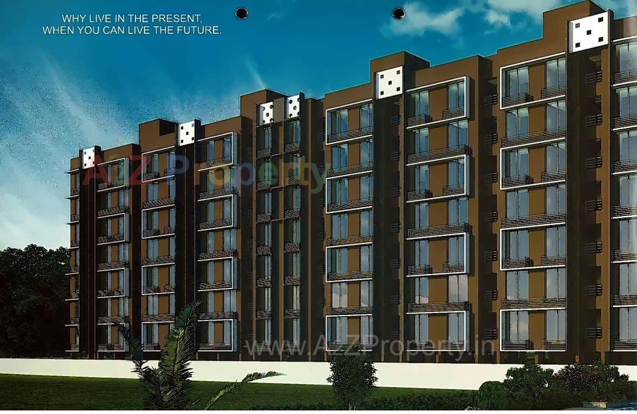 3D Elevation of real estate project Mangalmurti Heights located at Zundal, Gandhinagar, Gujarat