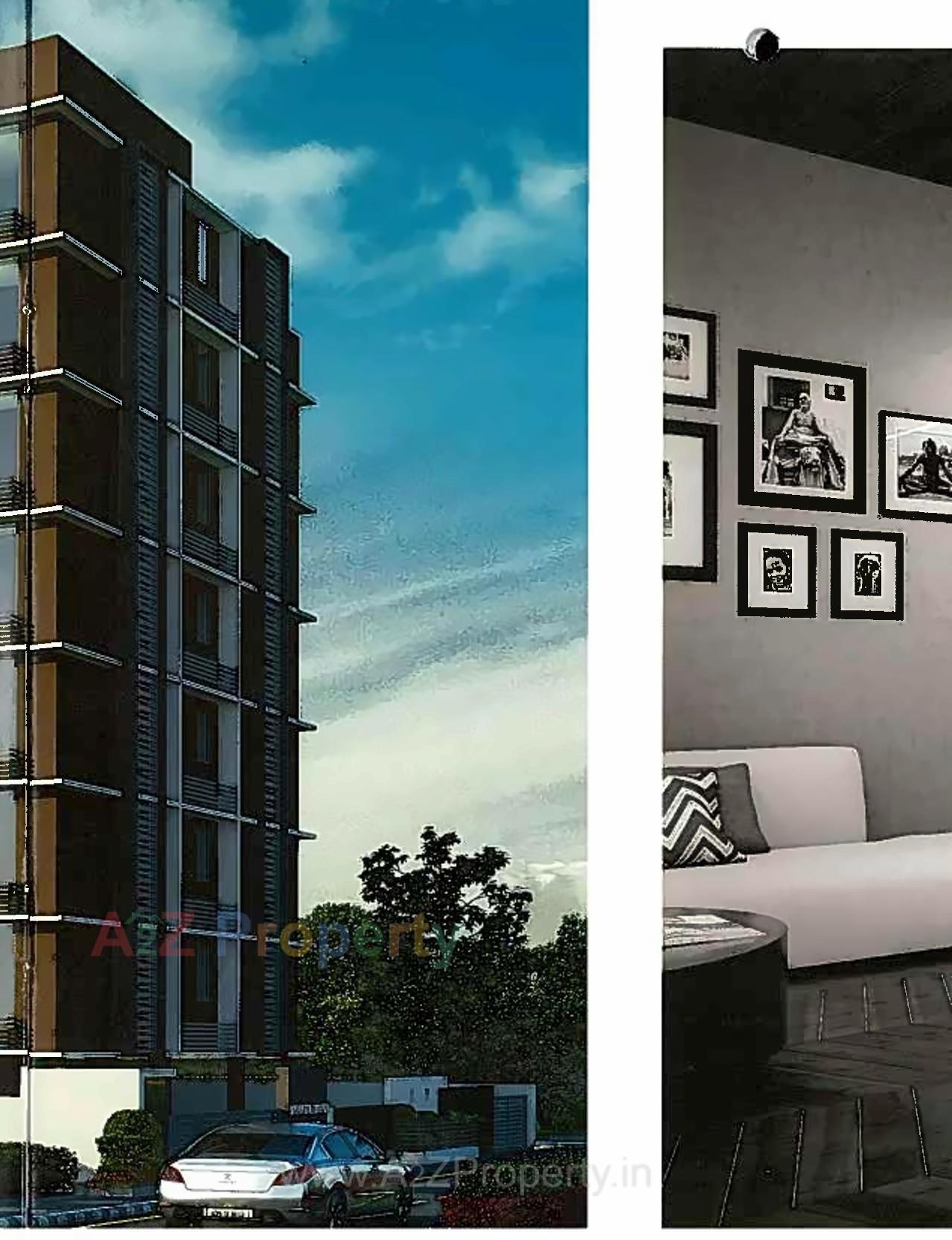 3D Elevation of real estate project Mangalmurti Heights located at Zundal, Gandhinagar, Gujarat