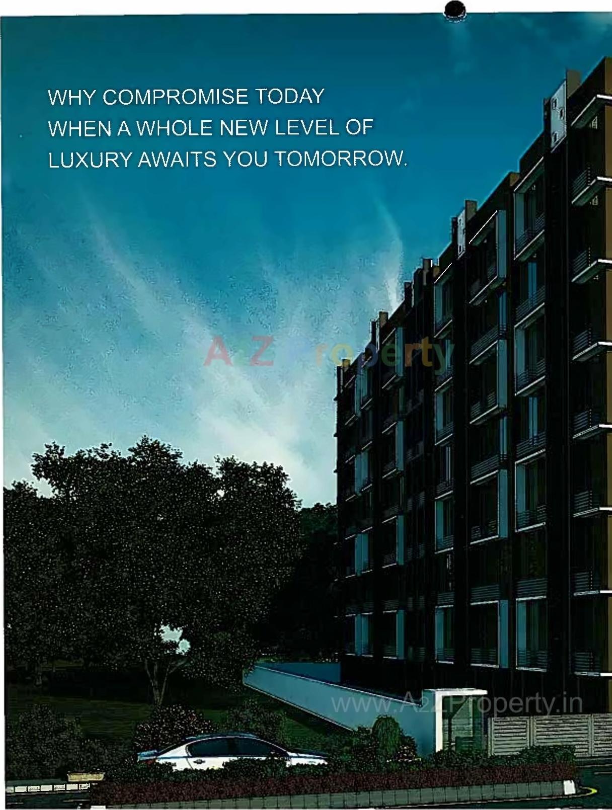 3D Elevation of real estate project Mangalmurti Heights located at Zundal, Gandhinagar, Gujarat