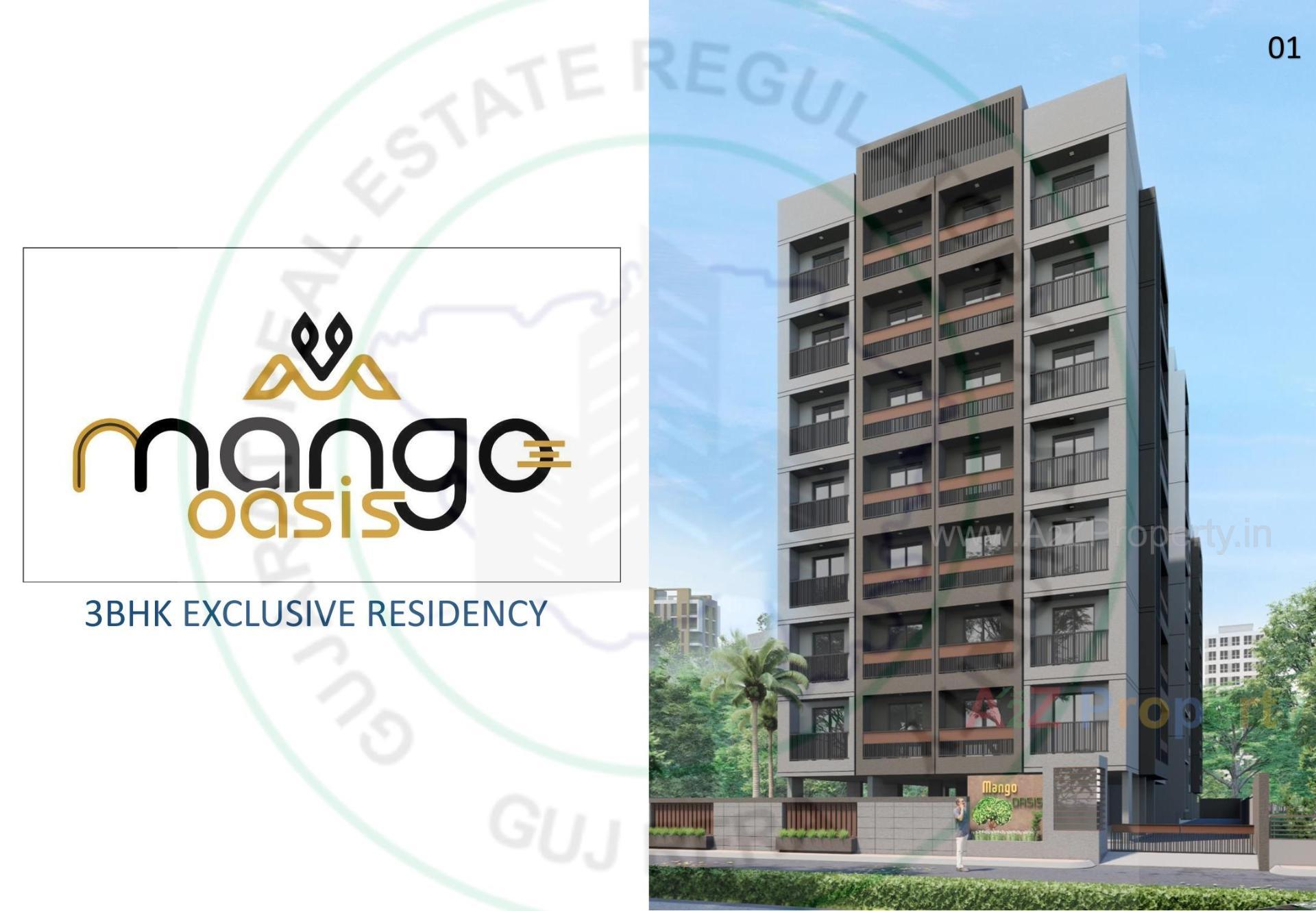 3D Elevation of real estate project Mango Oasis located at Raysan, Gandhinagar, Gujarat