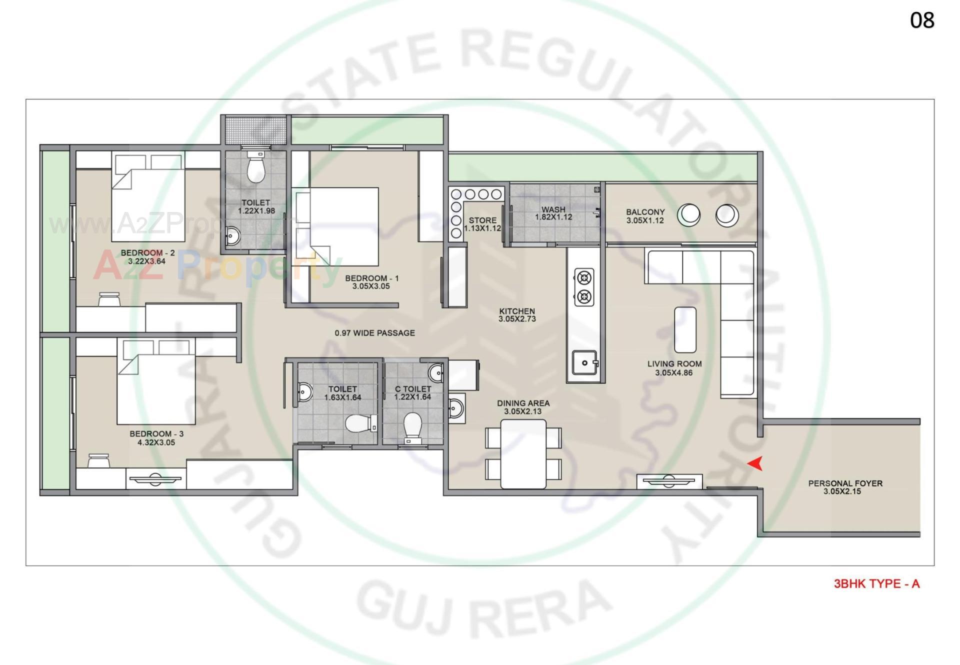 Layout of real estate project Mango Oasis located at Raysan, Gandhinagar, Gujarat