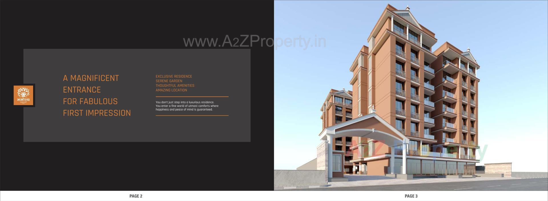  of real estate project Manorath Malhar located at Uvarsad, Gandhinagar, Gujarat