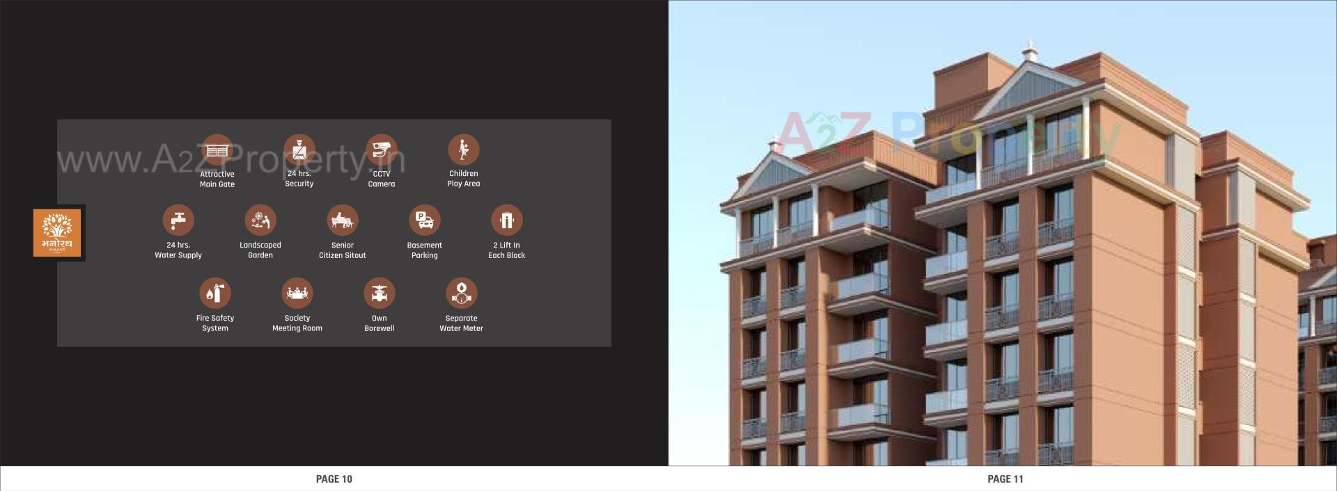  of real estate project Manorath Malhar located at Uvarsad, Gandhinagar, Gujarat