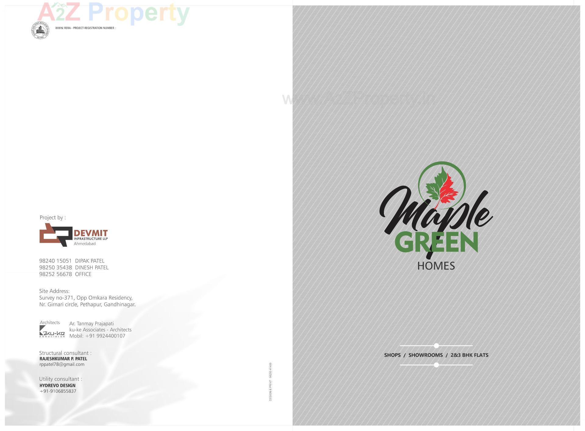  of real estate project Maple Green Homes located at Pethapur, Gandhinagar, Gujarat