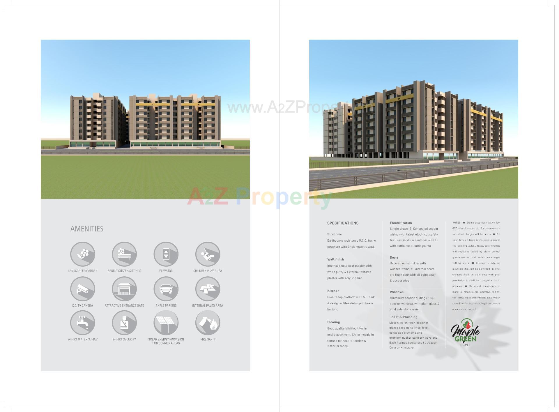  of real estate project Maple Green Homes located at Pethapur, Gandhinagar, Gujarat