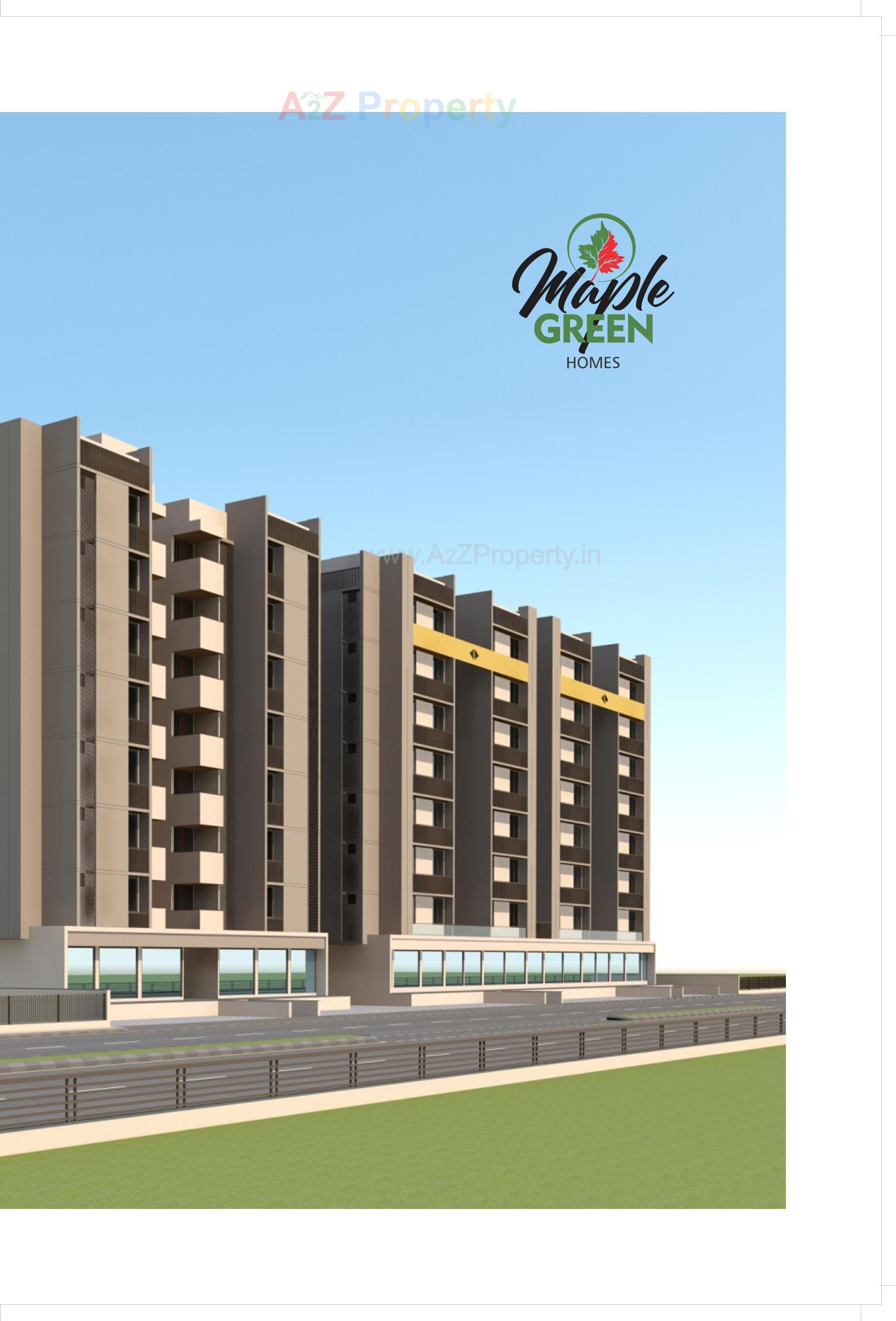 3D Elevation of real estate project Maple Green Homes located at Pethapur, Gandhinagar, Gujarat