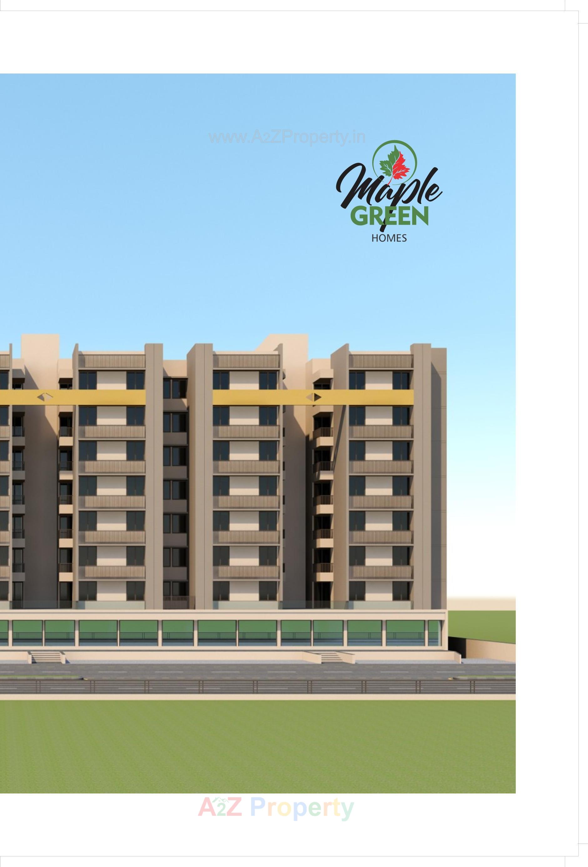 3D Elevation of real estate project Maple Green Homes located at Pethapur, Gandhinagar, Gujarat