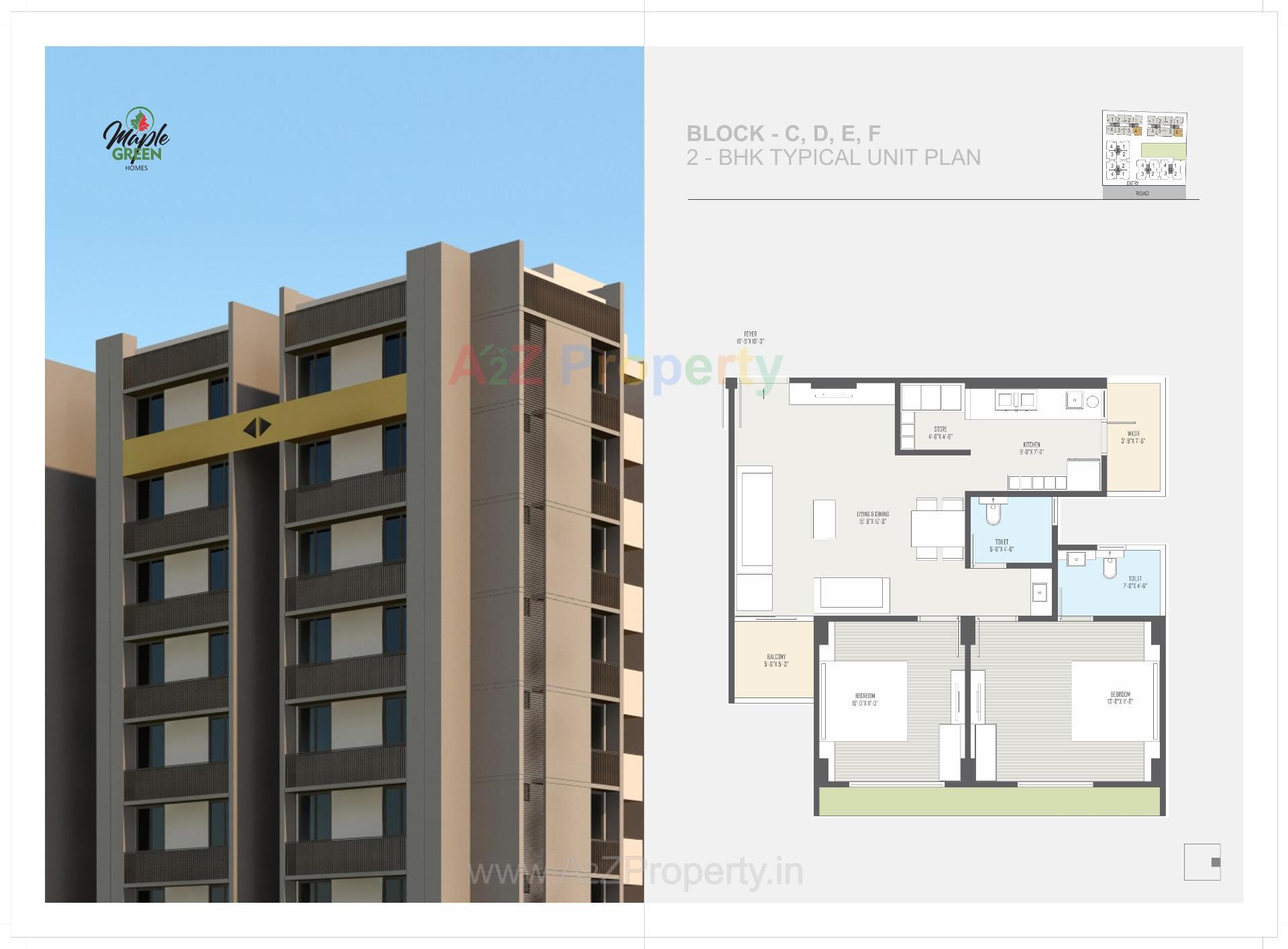 Layout of real estate project Maple Green Homes located at Pethapur, Gandhinagar, Gujarat