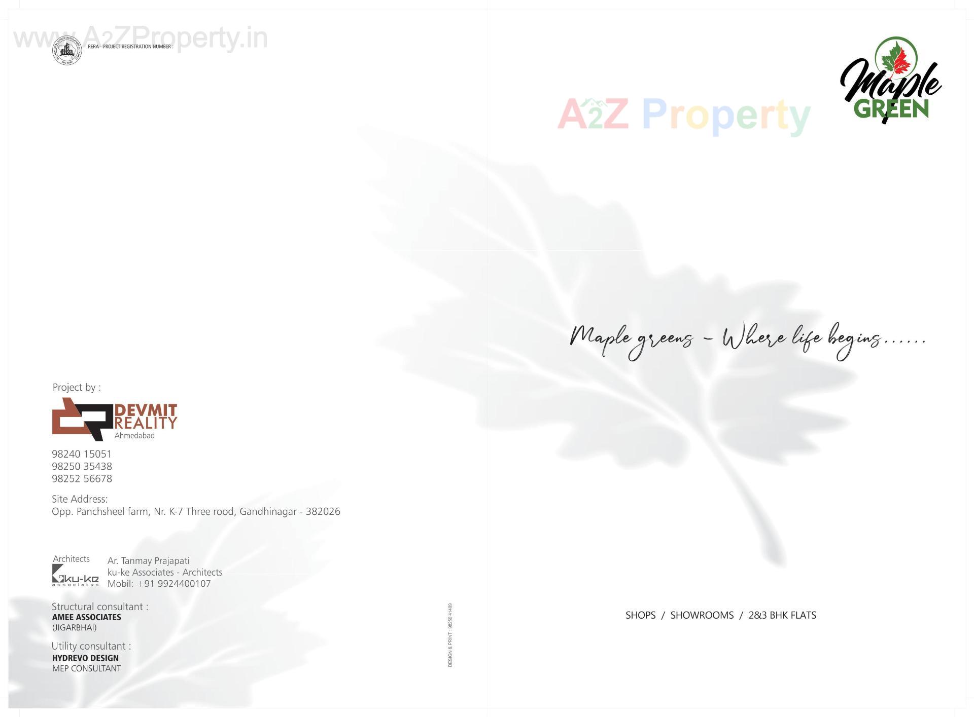  of real estate project Maple Green Residency located at Pethapur, Gandhinagar, Gujarat