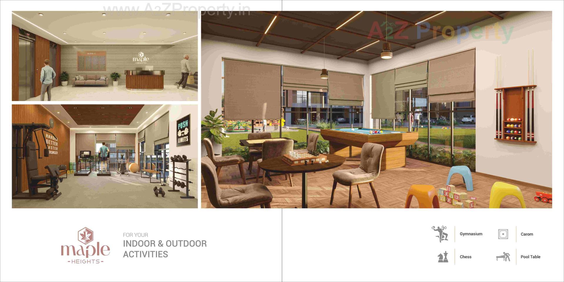 3D Elevation of real estate project Maple Heights located at Chiloda, Gandhinagar, Gujarat