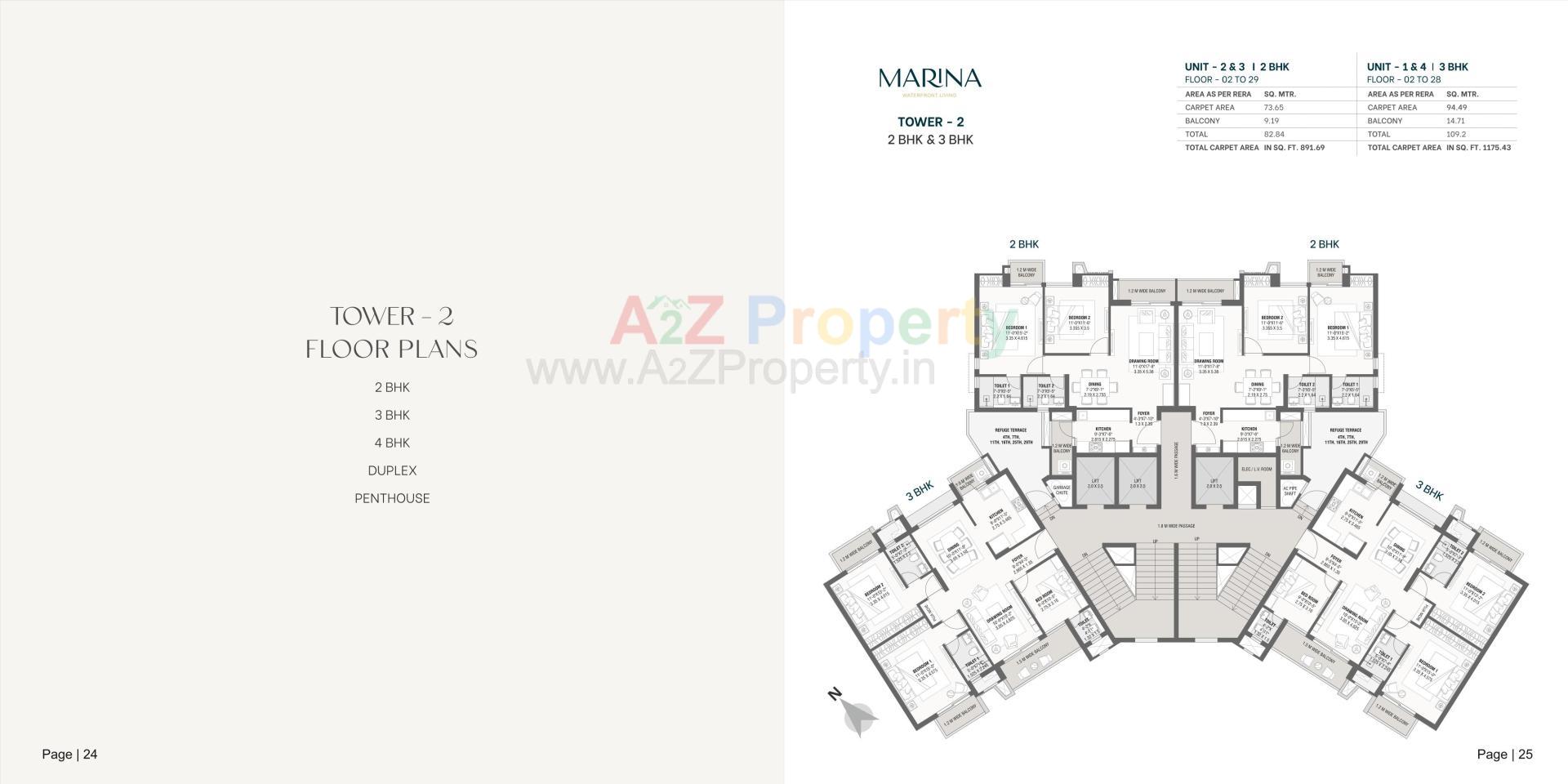 Layout of real estate project Marina located at Gandhinagar, Gandhinagar, Gujarat