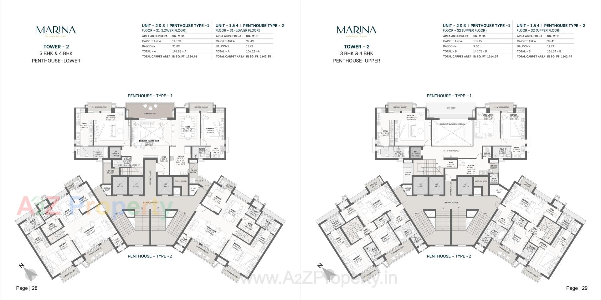 Layout of real estate project Marina located at Gandhinagar, Gandhinagar, Gujarat