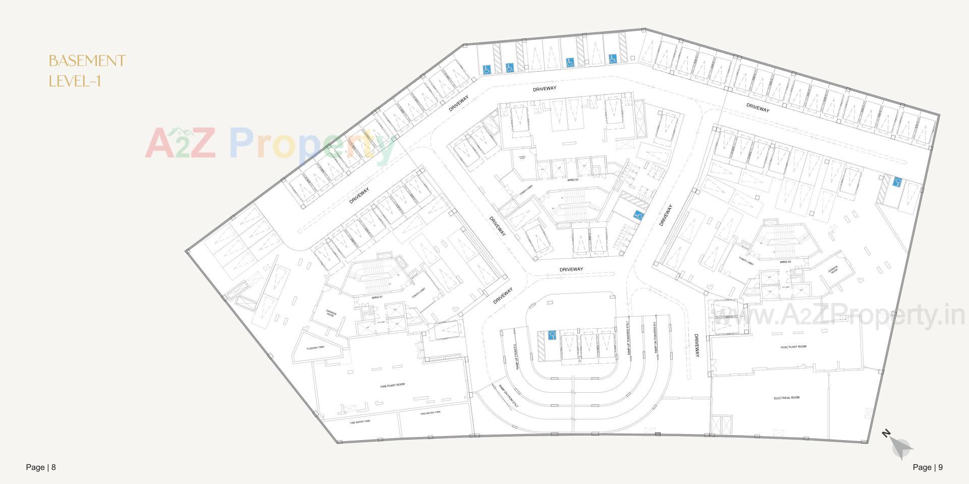 Layout of real estate project Marina located at Gandhinagar, Gandhinagar, Gujarat