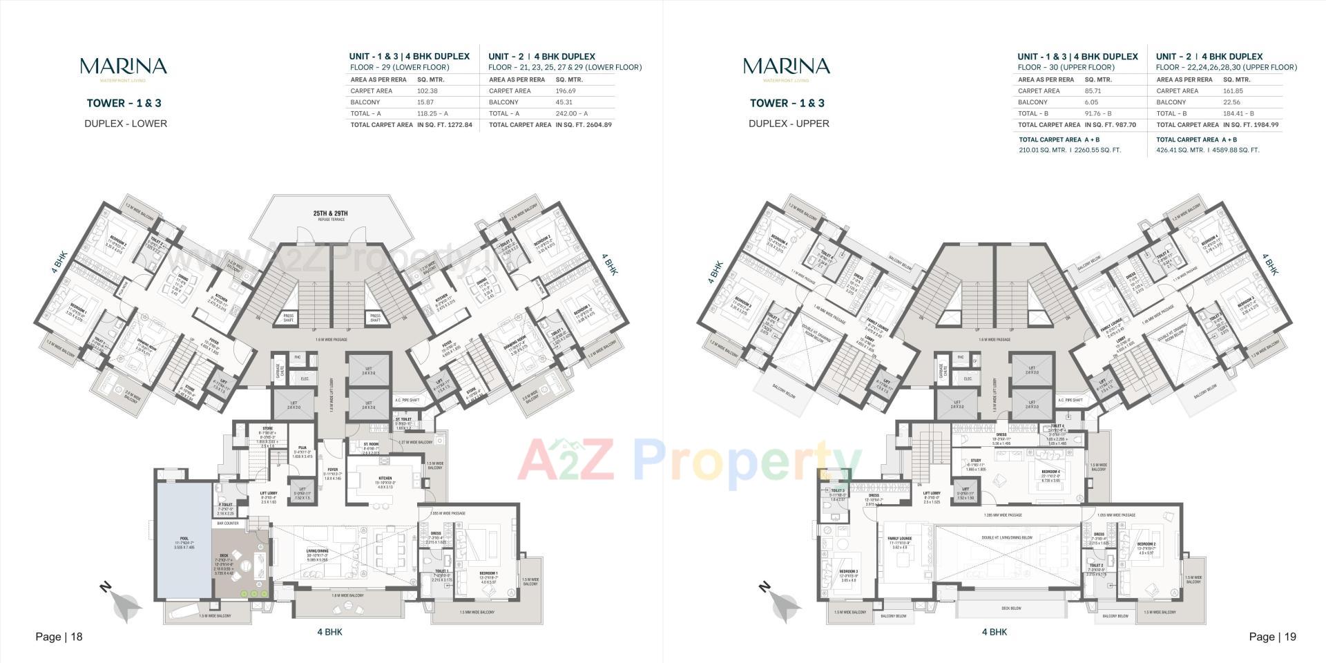 Layout of real estate project Marina located at Gandhinagar, Gandhinagar, Gujarat