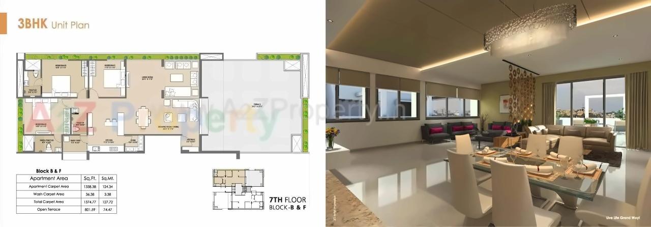 Layout of real estate project Maruti Aamrakunj located at Uvarsad, Gandhinagar, Gujarat