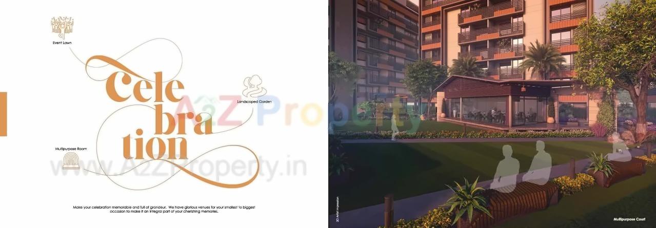 3D Elevation of real estate project Maruti Aamrakunj located at Uvarsad, Gandhinagar, Gujarat