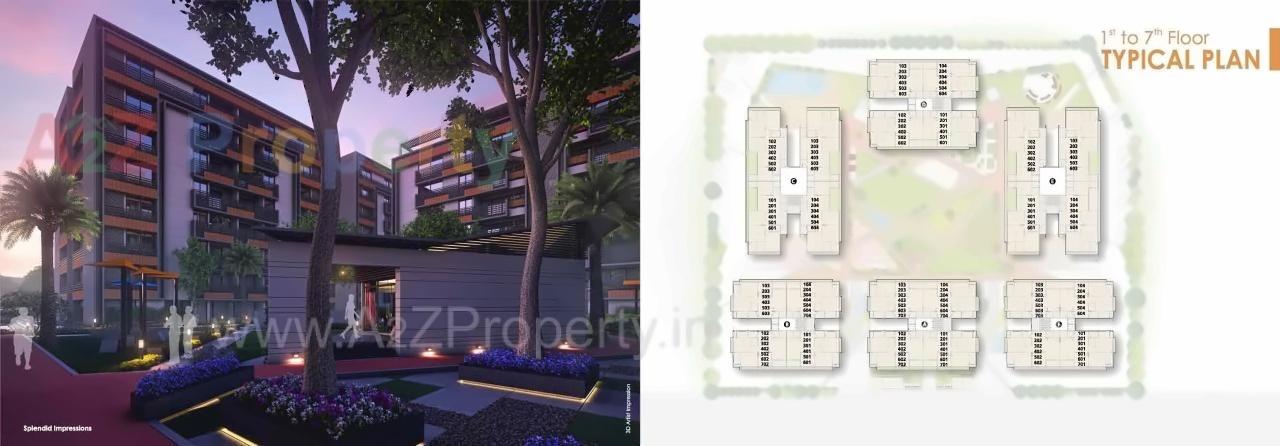 Layout of real estate project Maruti Aamrakunj located at Uvarsad, Gandhinagar, Gujarat