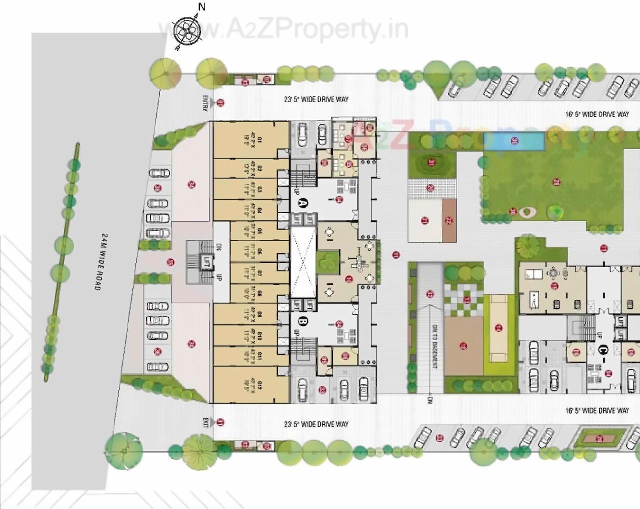 Layout of real estate project Maruti Amrakunj located at Vasna-hadmatiya, Gandhinagar, Gujarat