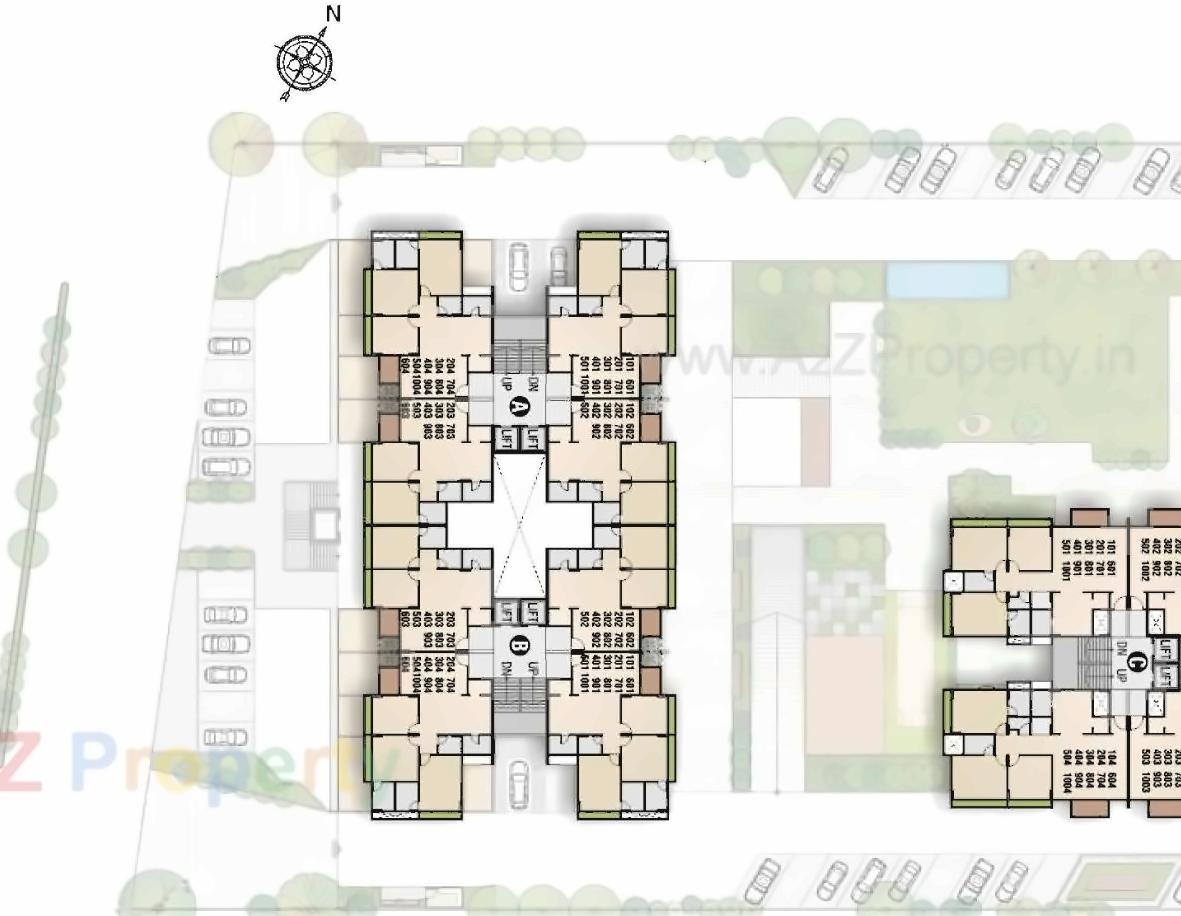Layout of real estate project Maruti Amrakunj located at Vasna-hadmatiya, Gandhinagar, Gujarat