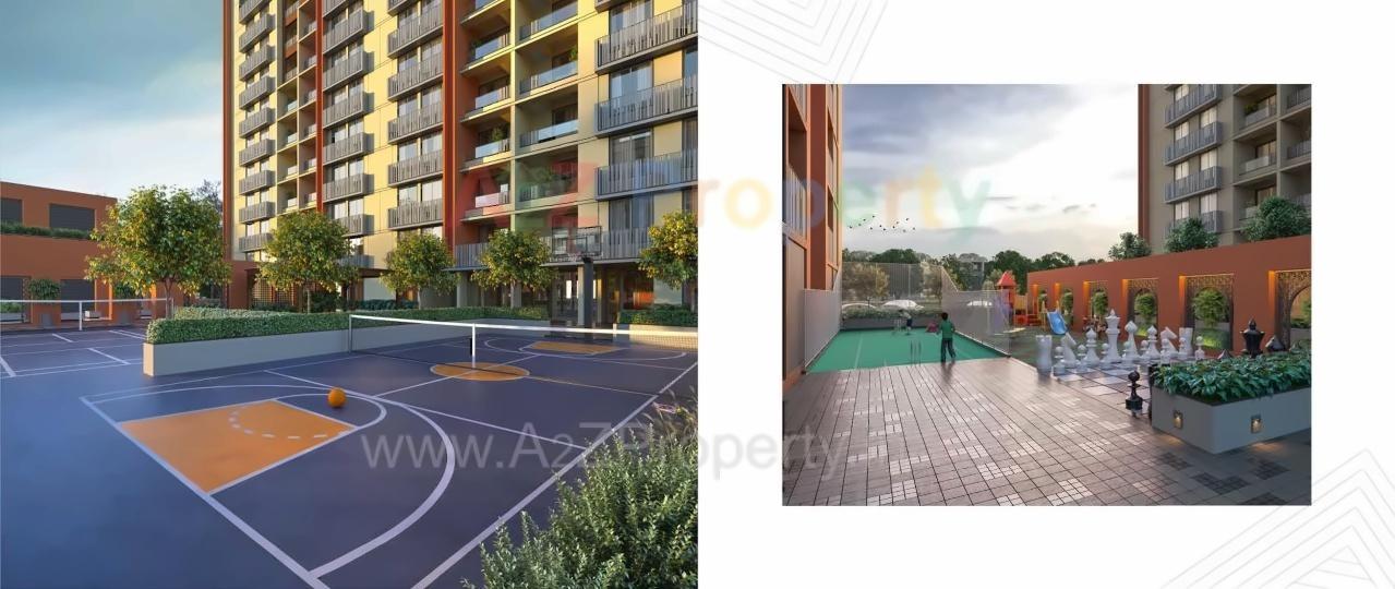 3D Elevation of real estate project Maruti Amrakunj located at Vasna-hadmatiya, Gandhinagar, Gujarat