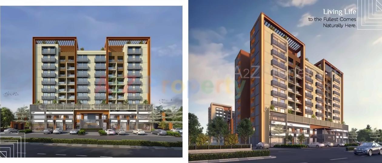 3D Elevation of real estate project Maruti Amrakunj located at Vasna-hadmatiya, Gandhinagar, Gujarat