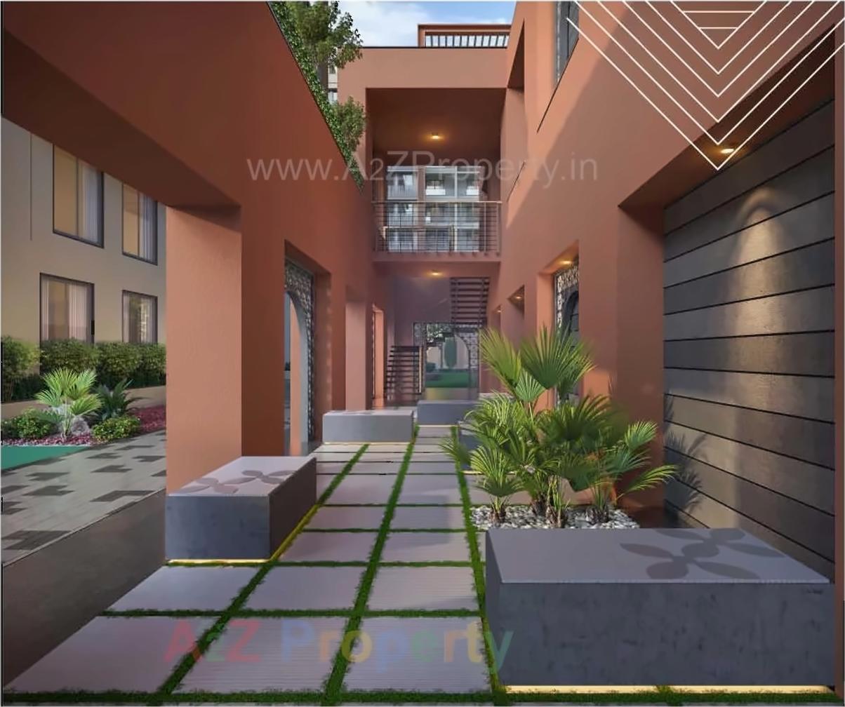 3D Elevation of real estate project Maruti Amrakunj located at Vasna-hadmatiya, Gandhinagar, Gujarat