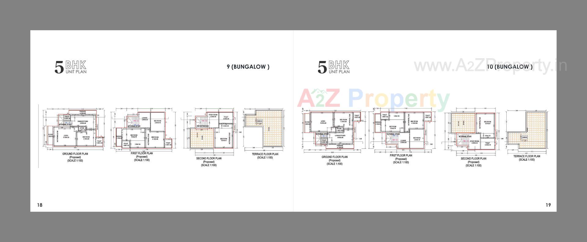 Layout of real estate project Maruti Bunglows located at Ta, Gandhinagar, Gujarat