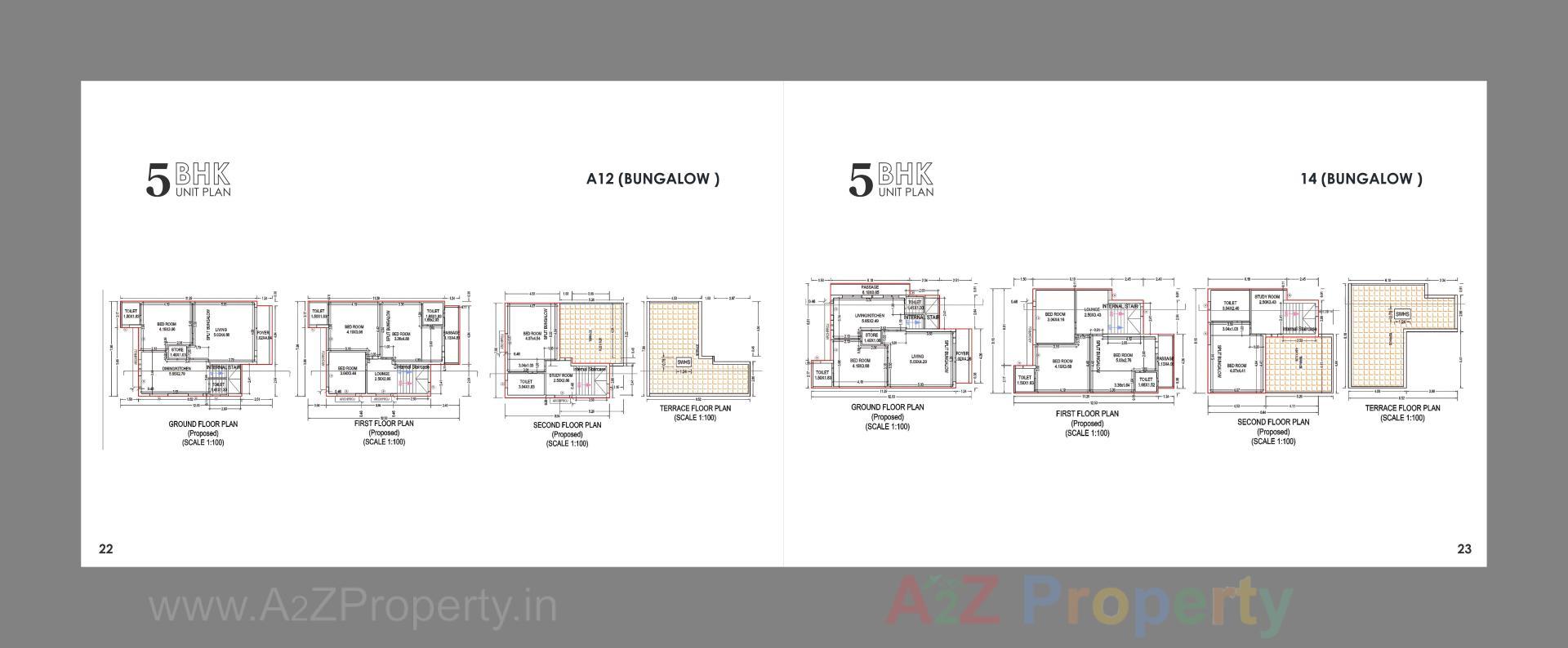 Layout of real estate project Maruti Bunglows located at Ta, Gandhinagar, Gujarat
