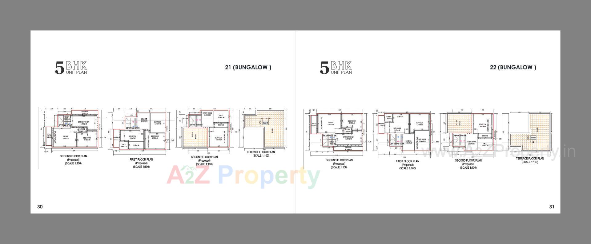 Layout of real estate project Maruti Bunglows located at Ta, Gandhinagar, Gujarat