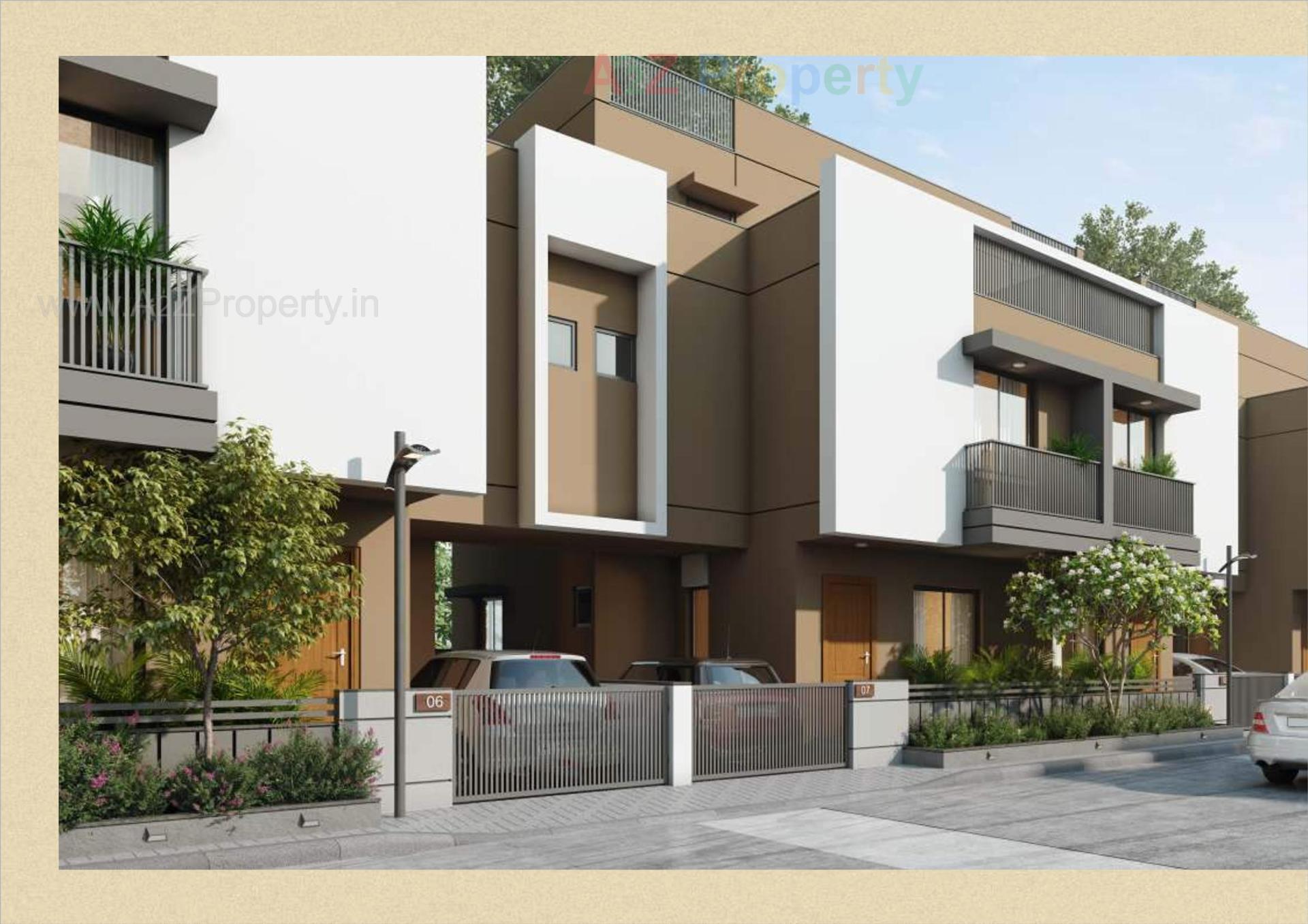3D Elevation of real estate project Maruti Flora located at Dahegam, Gandhinagar, Gujarat