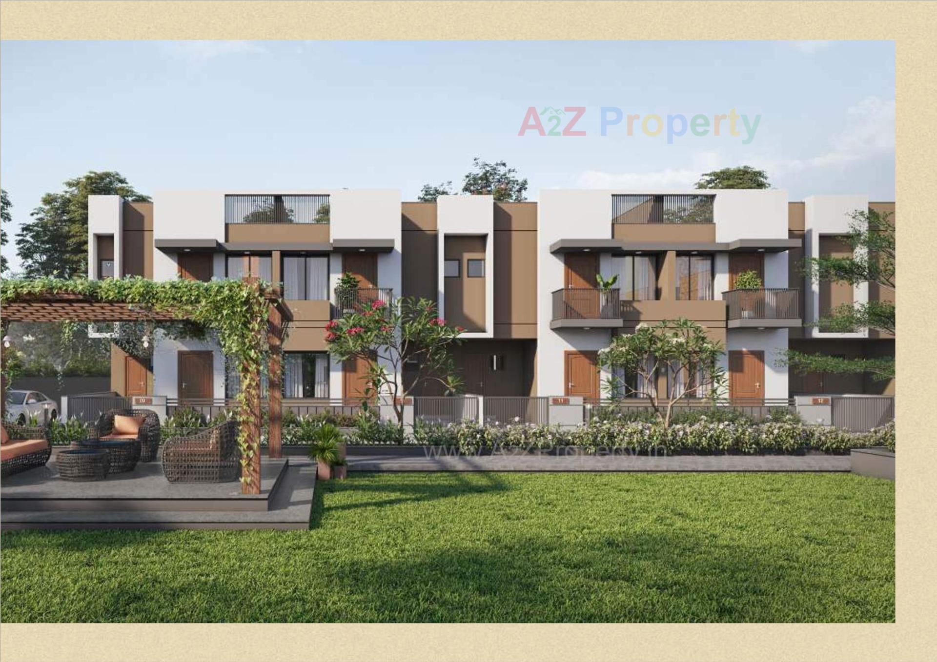3D Elevation of real estate project Maruti Flora located at Dahegam, Gandhinagar, Gujarat