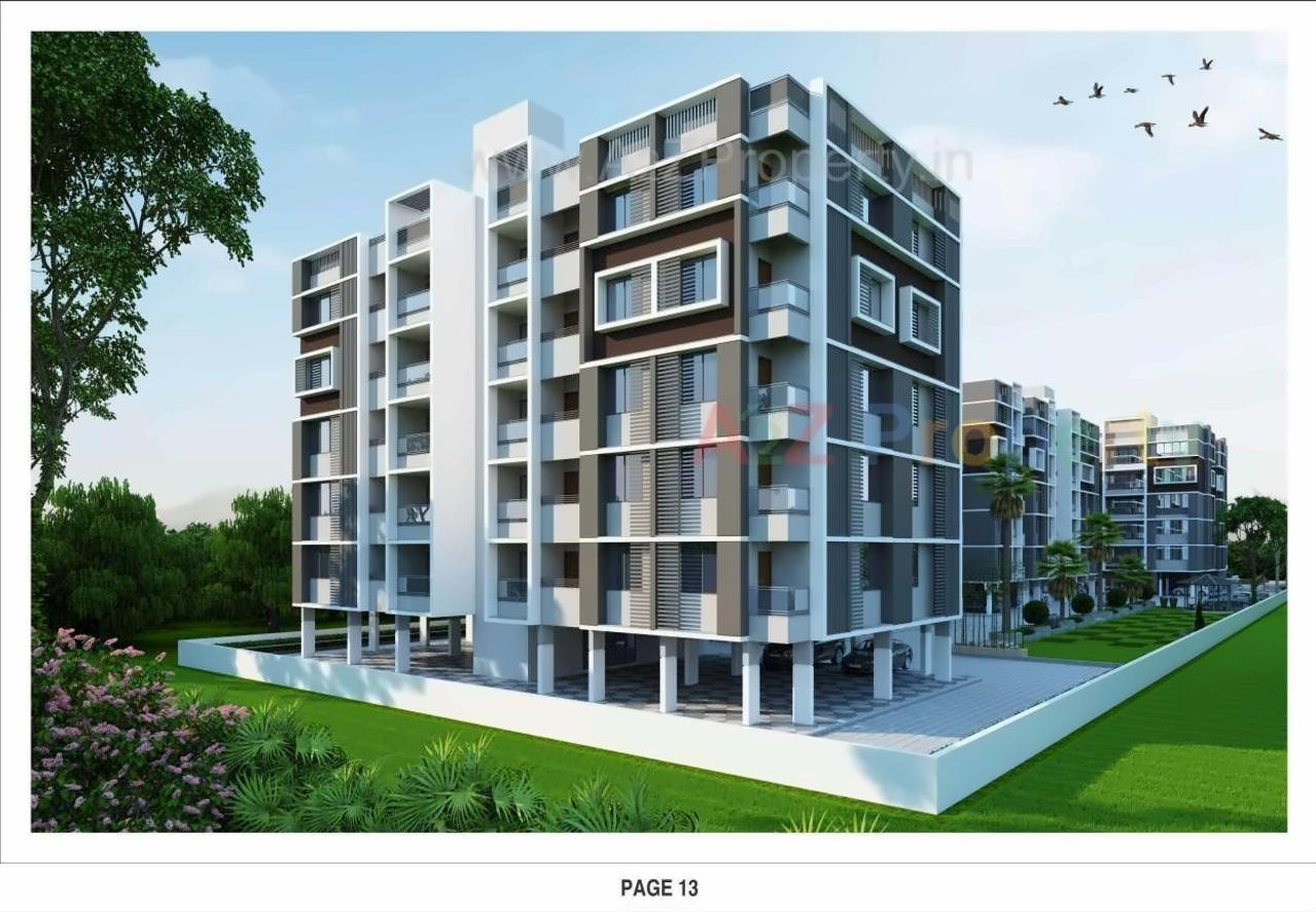3D Elevation of real estate project Maruti Homes located at Nana-chiloda, Gandhinagar, Gujarat
