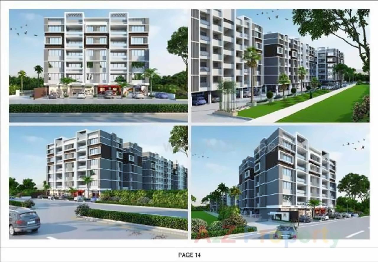 3D Elevation of real estate project Maruti Homes located at Nana-chiloda, Gandhinagar, Gujarat