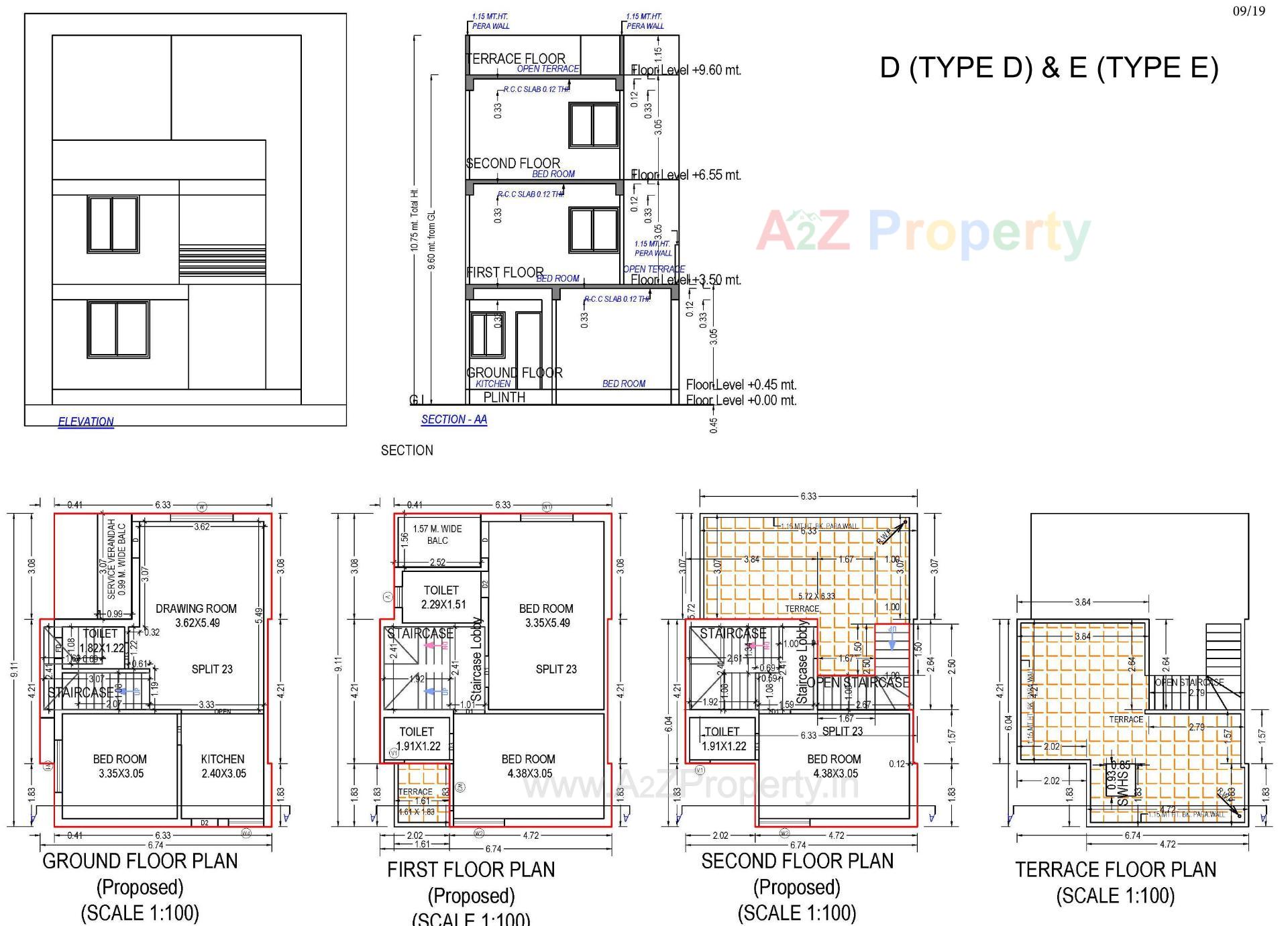 Layout of real estate project Maruti Shahi Kutir located at Dahegam, Gandhinagar, Gujarat