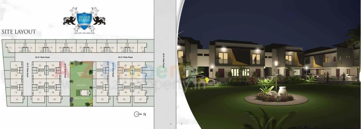 Layout of real estate project Maruti Shahikutir located at Dehgam, Gandhinagar, Gujarat
