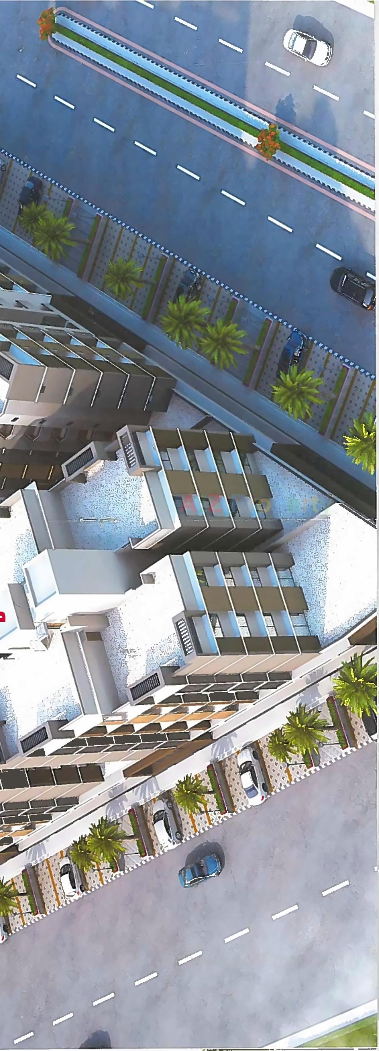 3D Elevation of real estate project Maruti Shine (sub Plot 1) located at Nana-chiloda, Gandhinagar, Gujarat