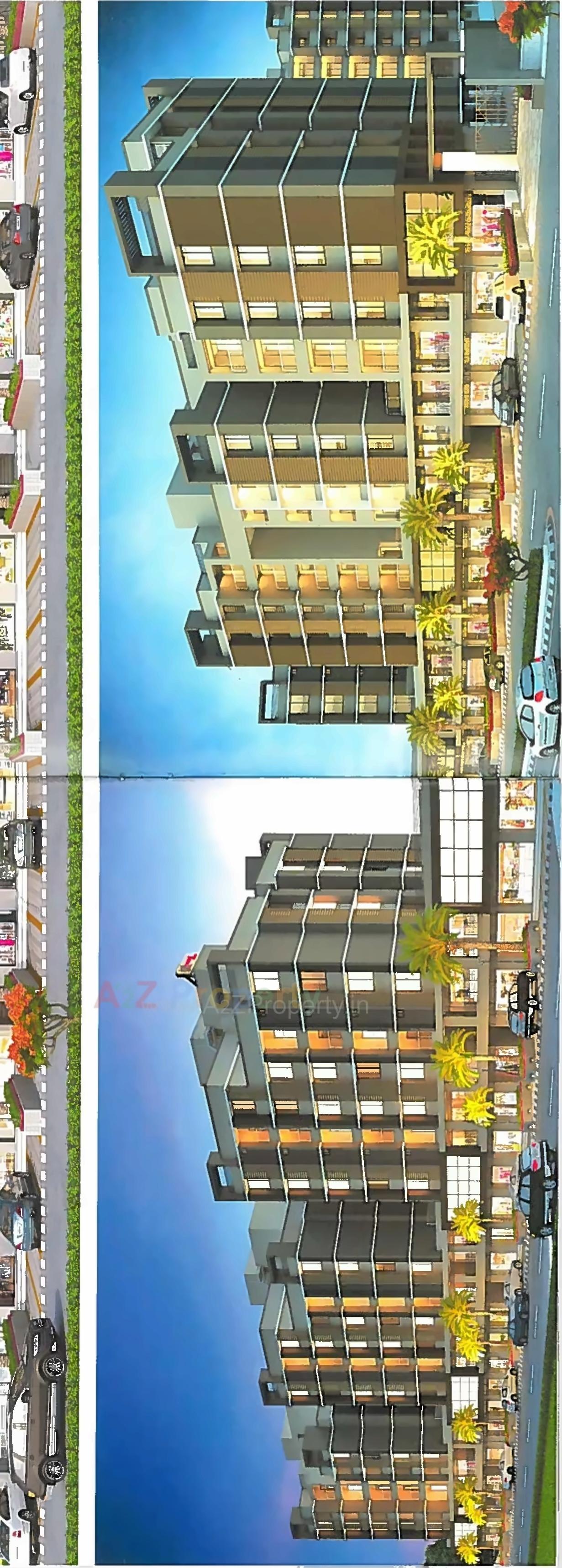 3D Elevation of real estate project Maruti Shine (sub Plot 1) located at Nana-chiloda, Gandhinagar, Gujarat