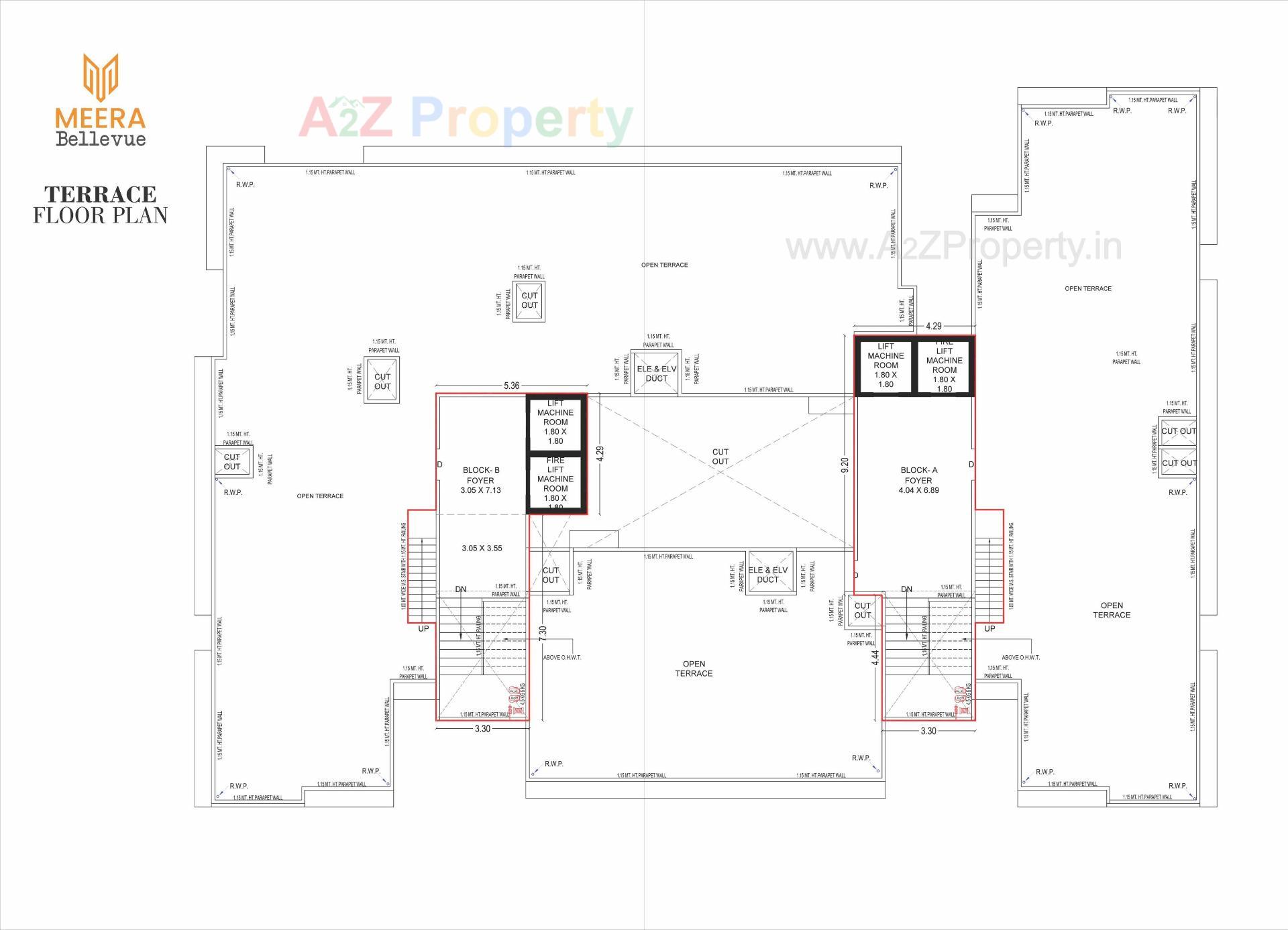 Layout of real estate project Meera Bellevue located at Raysan, Gandhinagar, Gujarat
