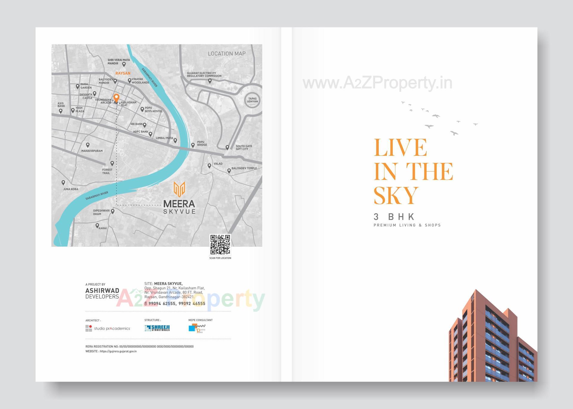  of real estate project Meera Skyvue located at Raysan, Gandhinagar, Gujarat