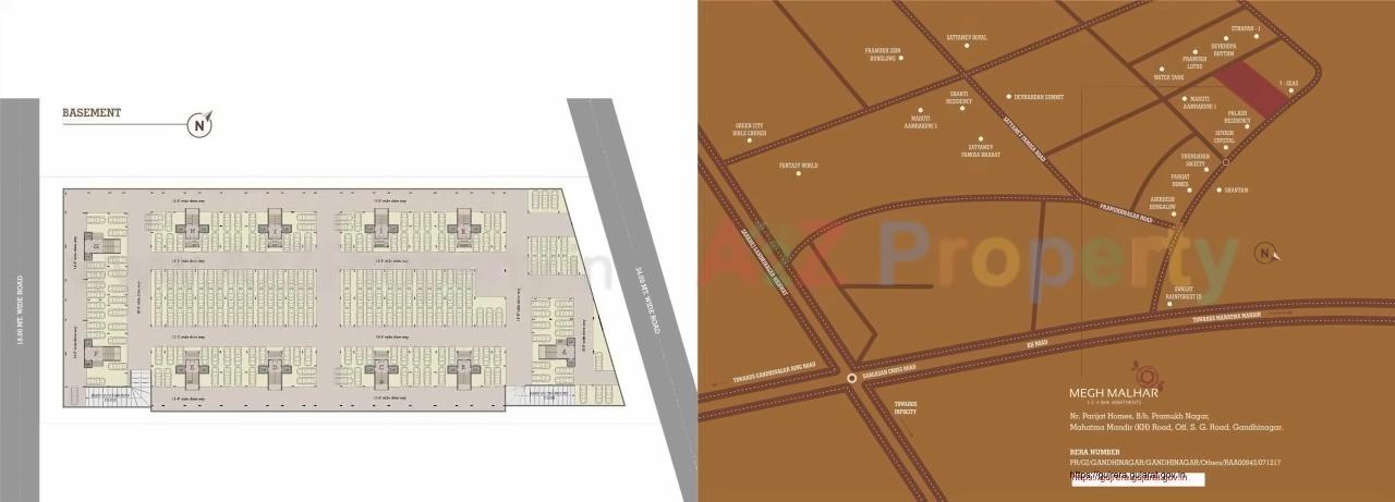  of real estate project Megh Malhar located at Uvarsad, Gandhinagar, Gujarat