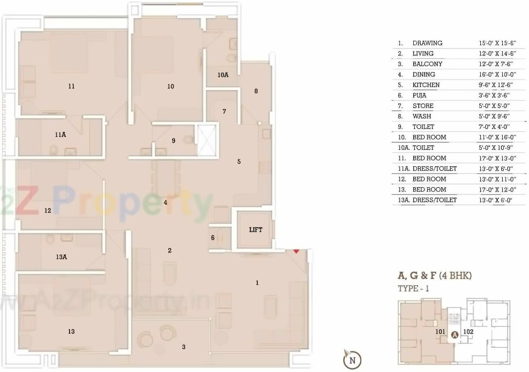 Layout of real estate project Megh Malhar located at Uvarsad, Gandhinagar, Gujarat