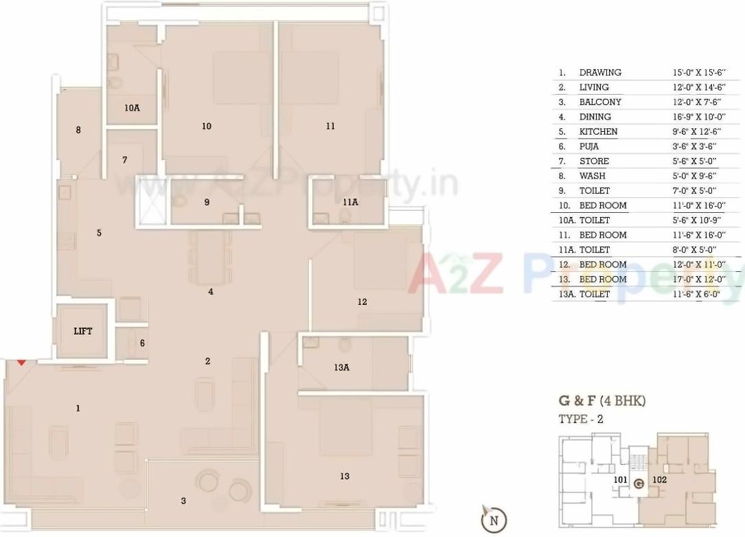 Layout of real estate project Megh Malhar located at Uvarsad, Gandhinagar, Gujarat