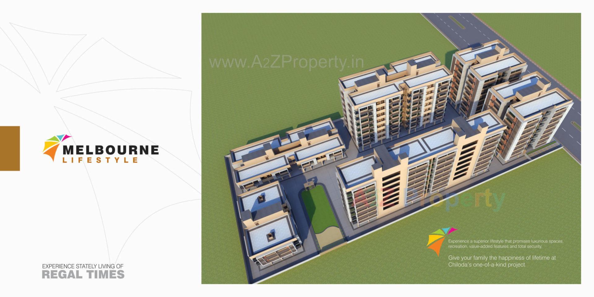 Layout of real estate project Melbourne Lifestyle located at Gandhinagar, Gandhinagar, Gujarat