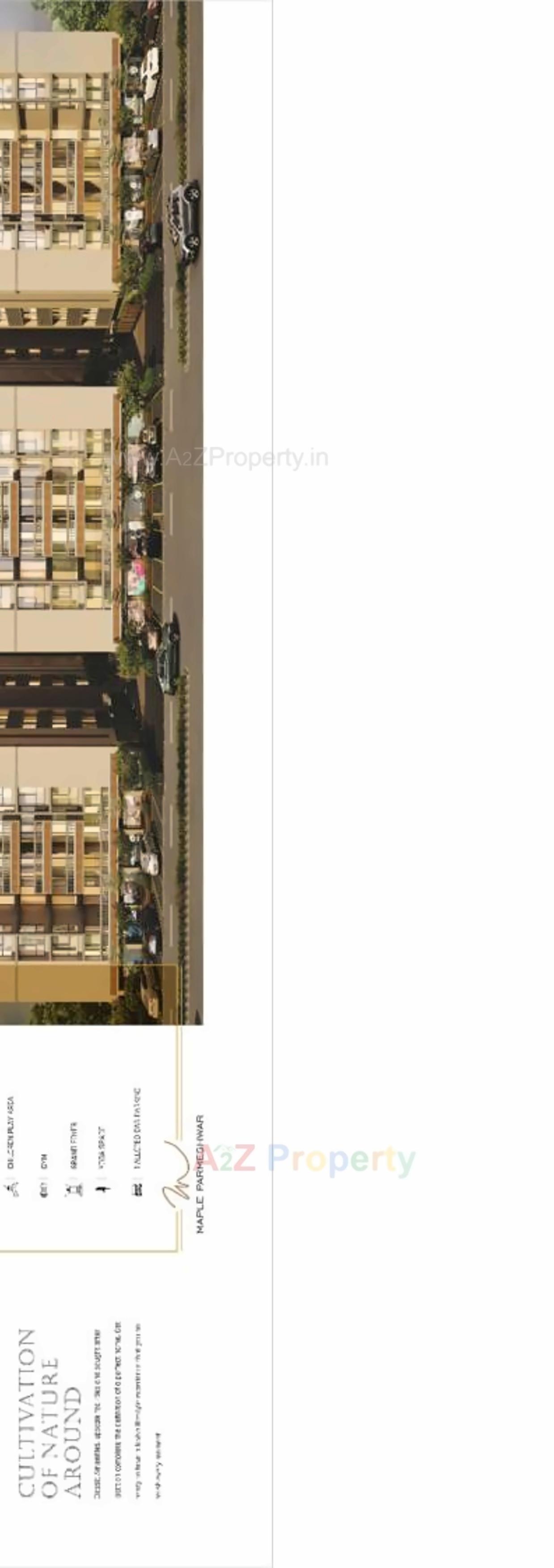 Layout of real estate project Mepal Parmeshwar located at Tragad, Gandhinagar, Gujarat