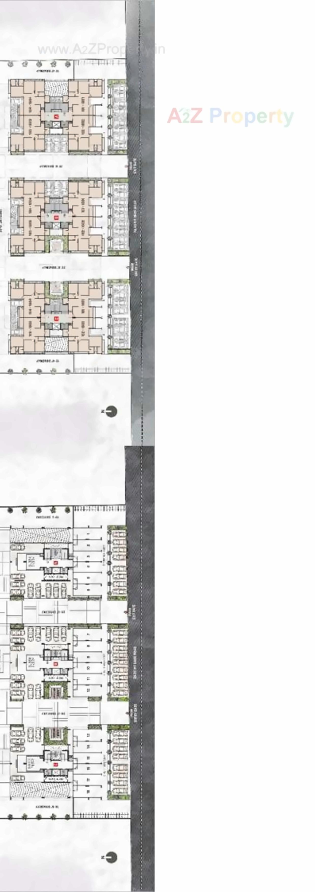 Layout of real estate project Mepal Parmeshwar located at Tragad, Gandhinagar, Gujarat