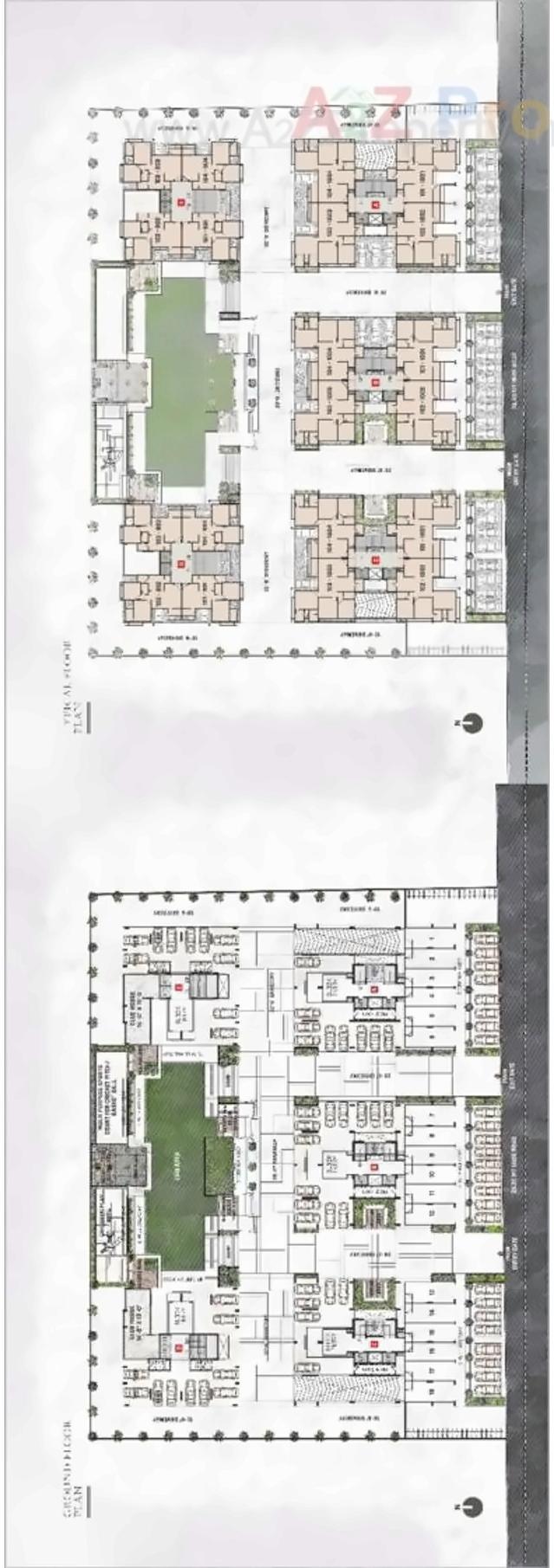 Layout of real estate project Mepal Parmeshwar located at Tragad, Gandhinagar, Gujarat