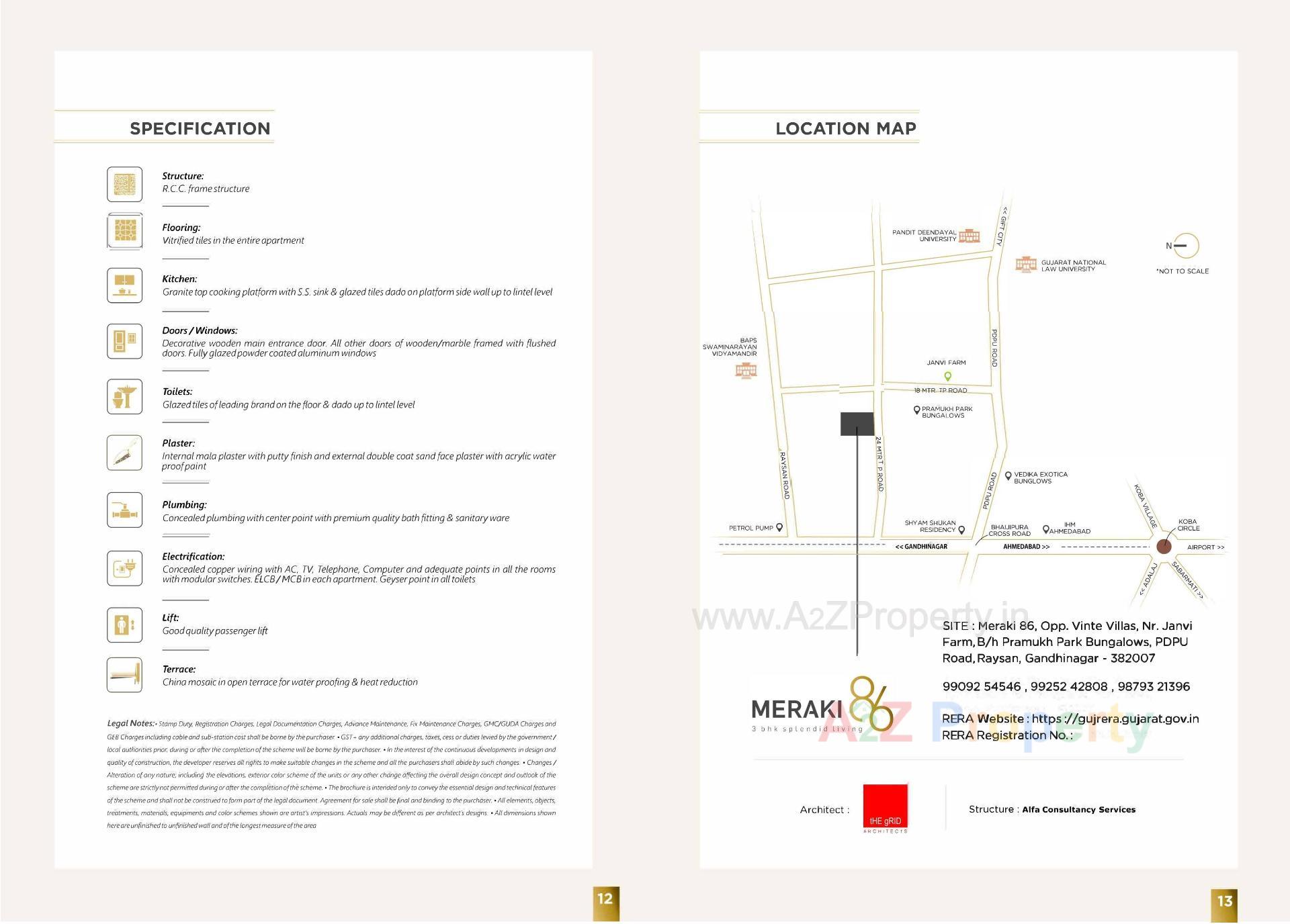  of real estate project Meraki located at Raysan, Gandhinagar, Gujarat