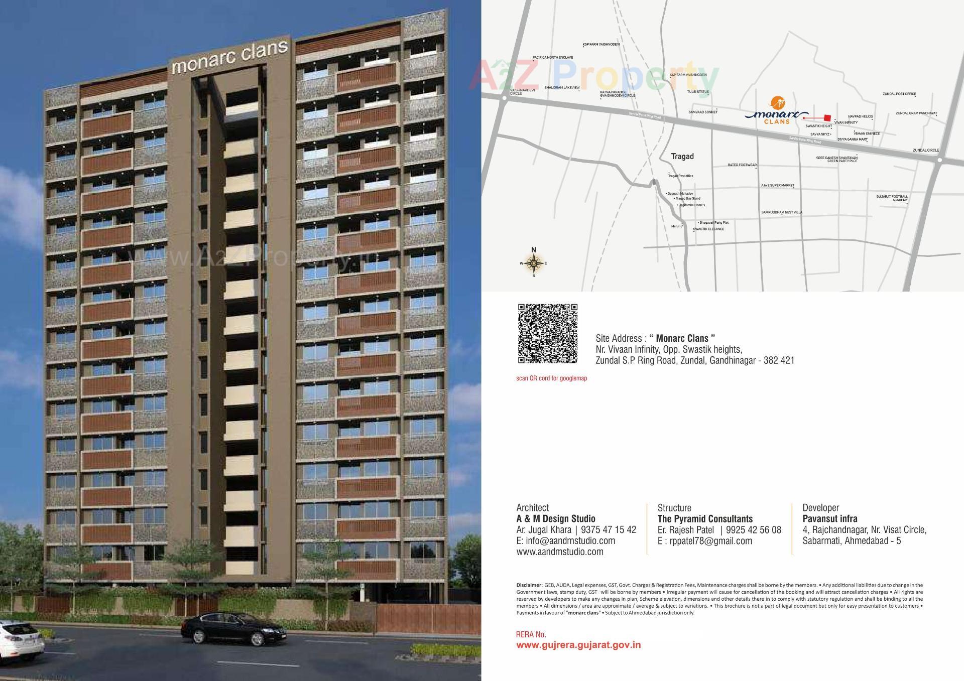  of real estate project Monarc Clans located at Gandhinagar, Gandhinagar, Gujarat