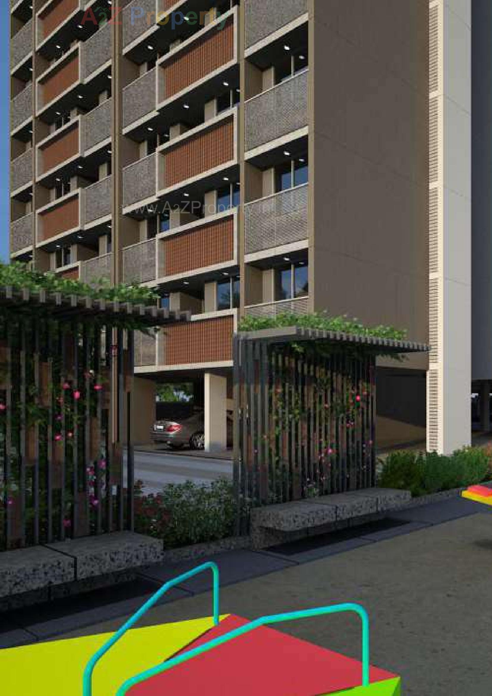 3D Elevation of real estate project Monarc Clans located at Gandhinagar, Gandhinagar, Gujarat