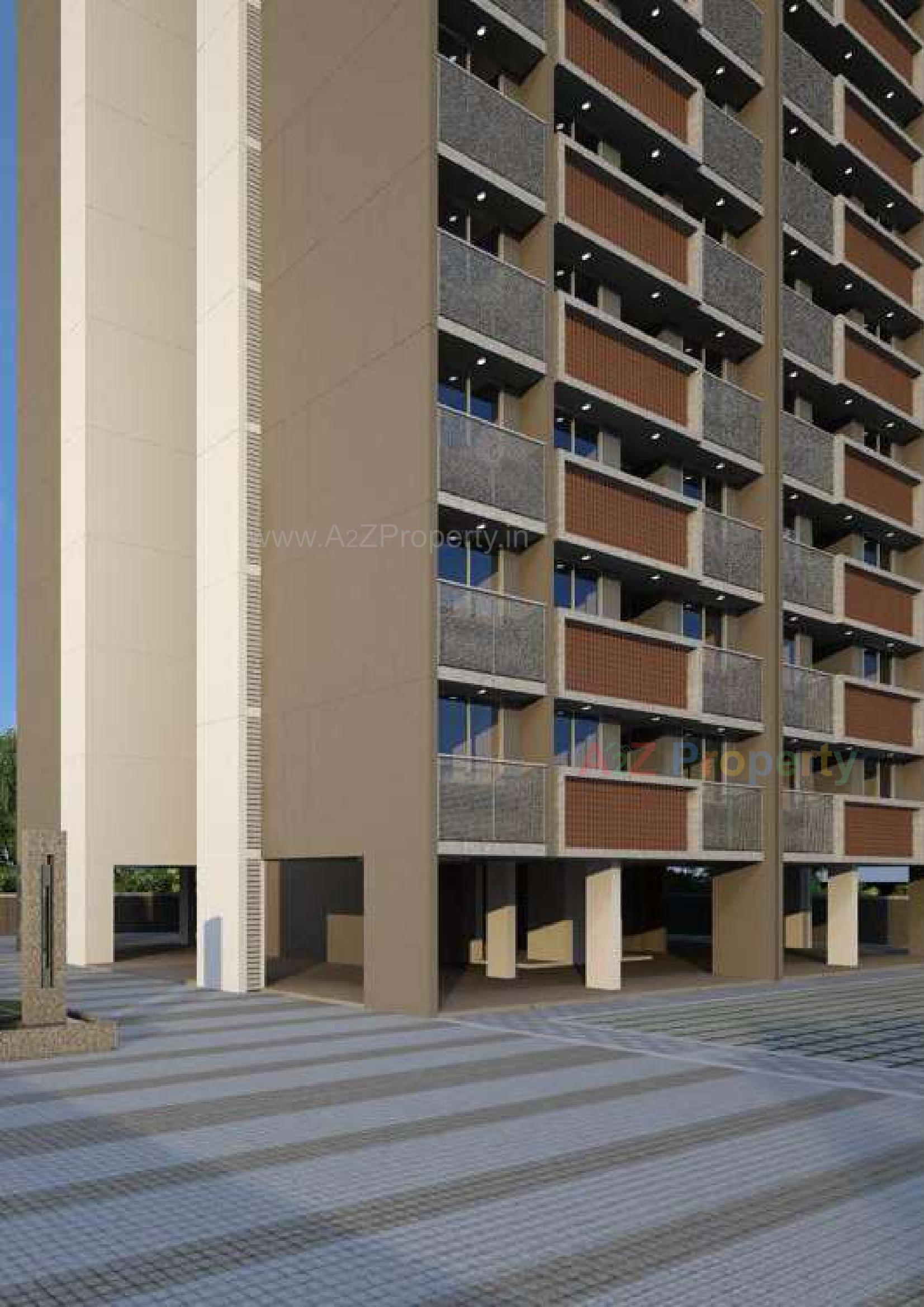 3D Elevation of real estate project Monarc Clans located at Gandhinagar, Gandhinagar, Gujarat